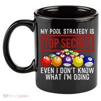 Funny Pool Player Billiards Gift For Men Women Game Play Gift 11oz C Handle Ceramic Mug thumb 2