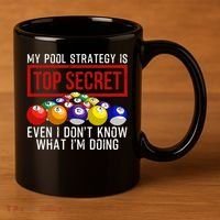 Funny Pool Player Billiards Gift For Men Women Game Play Gift 11oz C Handle Ceramic Mug thumb 3