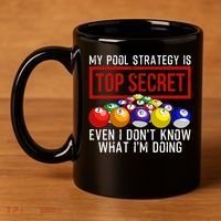 Funny Pool Player Billiards Gift For Men Women Game Play Gift 11oz C Handle Ceramic Mug thumb 4