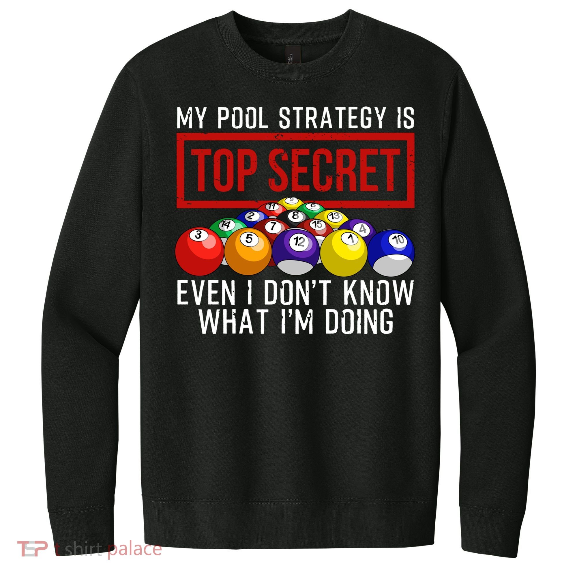 Funny Pool Player Billiards Gift For Men Women Game Play Gift V.I.T. Fleece Crew Sweatshirt
