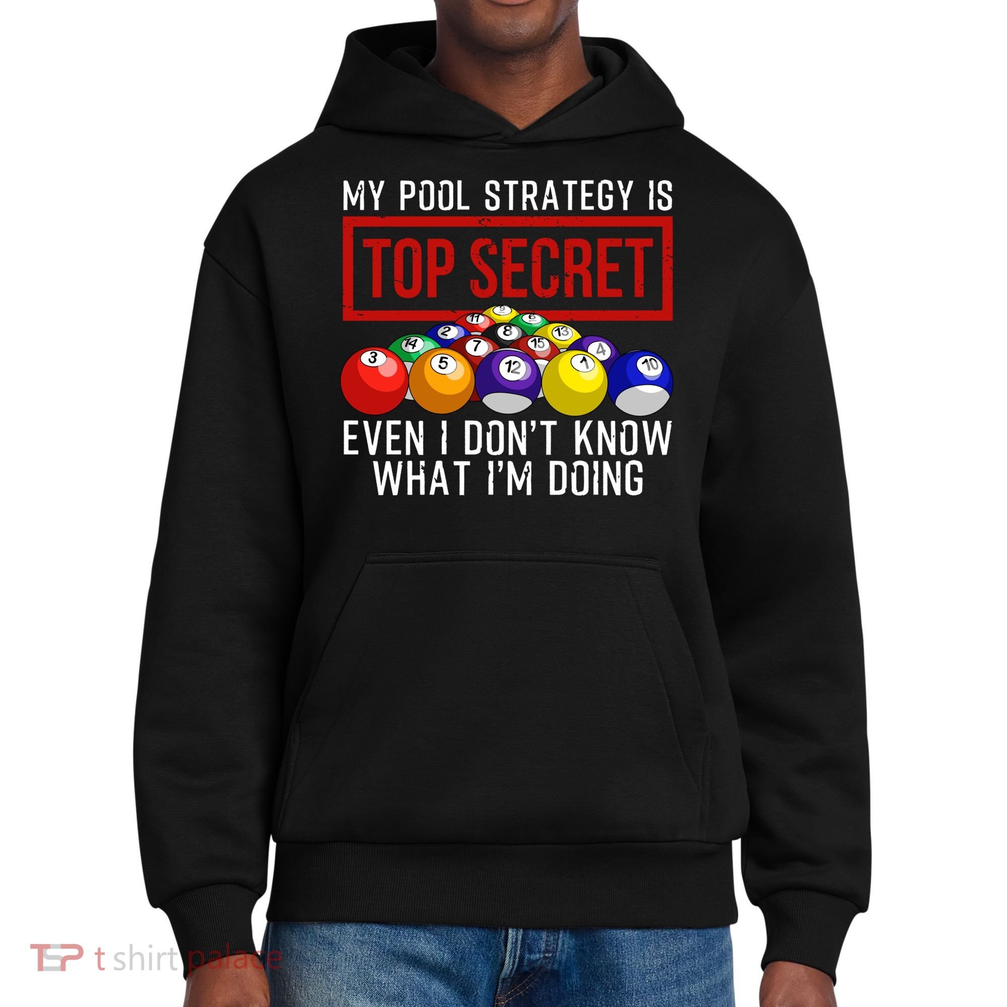 Funny Pool Player Billiards Gift For Men Women Game Play Gift District V.I.T. Heavyweight Hoodie