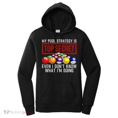 Funny Pool Player Billiards Gift For Men Women Game Play Gift Women's Hoodie