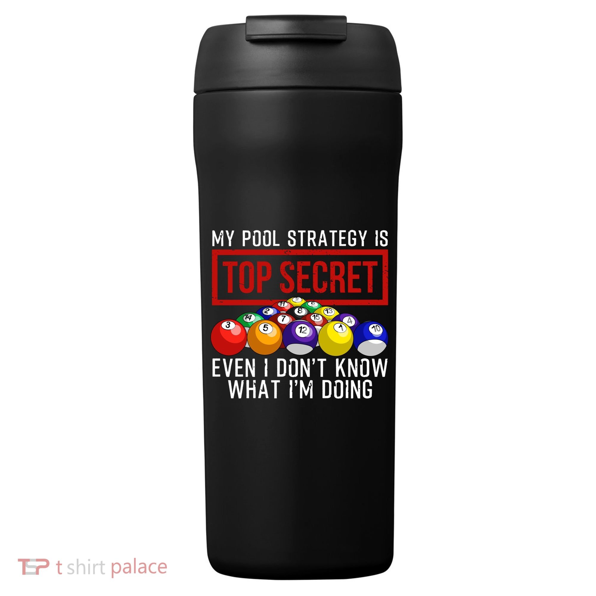 Funny Pool Player Billiards Gift For Men Women Game Play Gift 24oz Duet Stainless Steel Tumbler