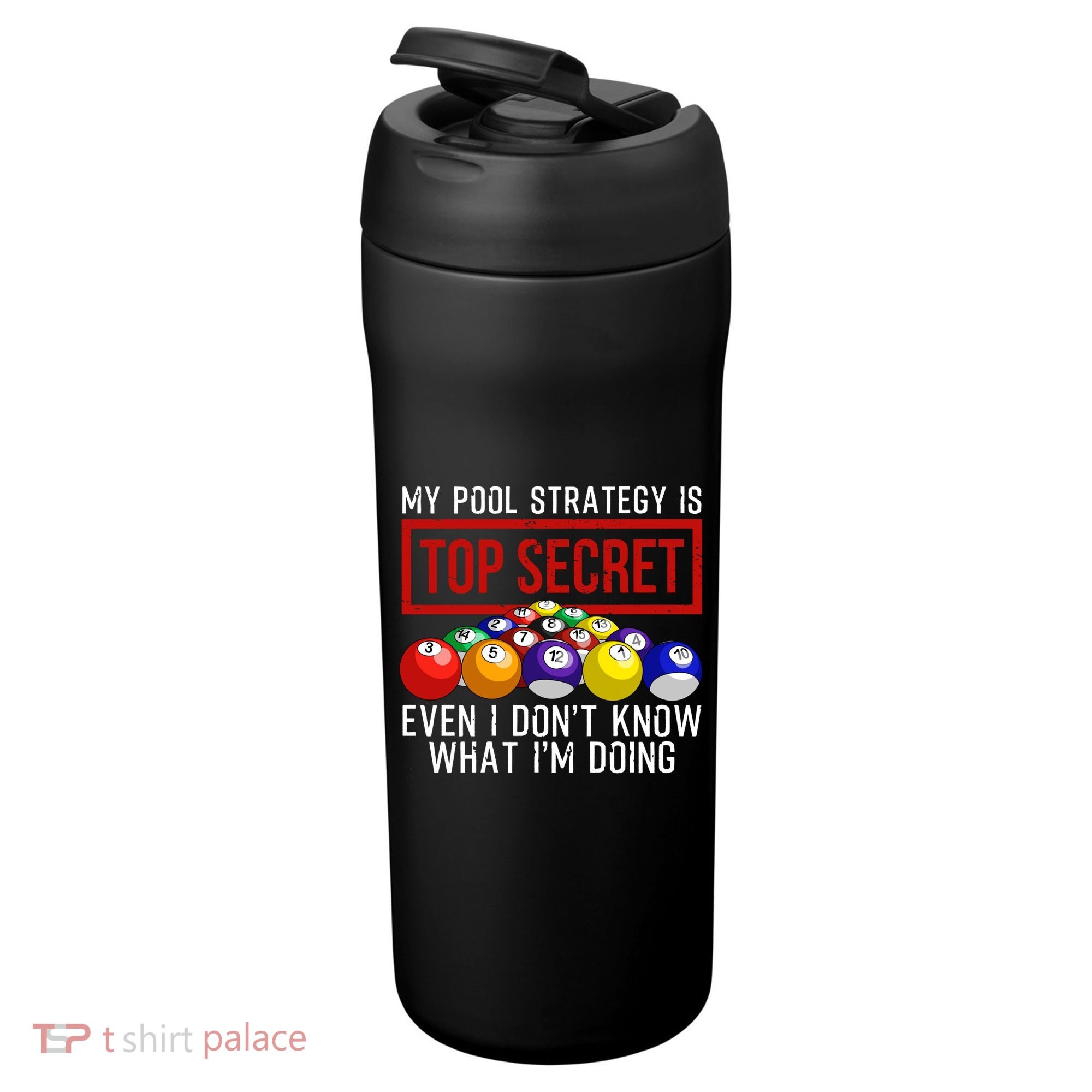 Funny Pool Player Billiards Gift For Men Women Game Play Gift 24oz Duet Stainless Steel Tumbler