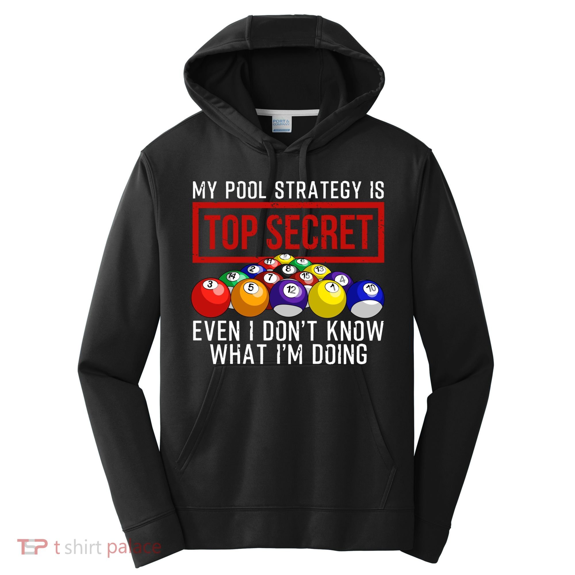 Funny Pool Player Billiards Gift For Men Women Game Play Gift Performance Fleece Hoodie