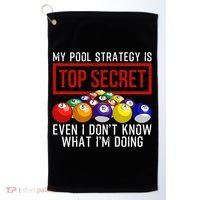Funny Pool Player Billiards Gift For Men Women Game Play Gift Golf Towel thumb 0