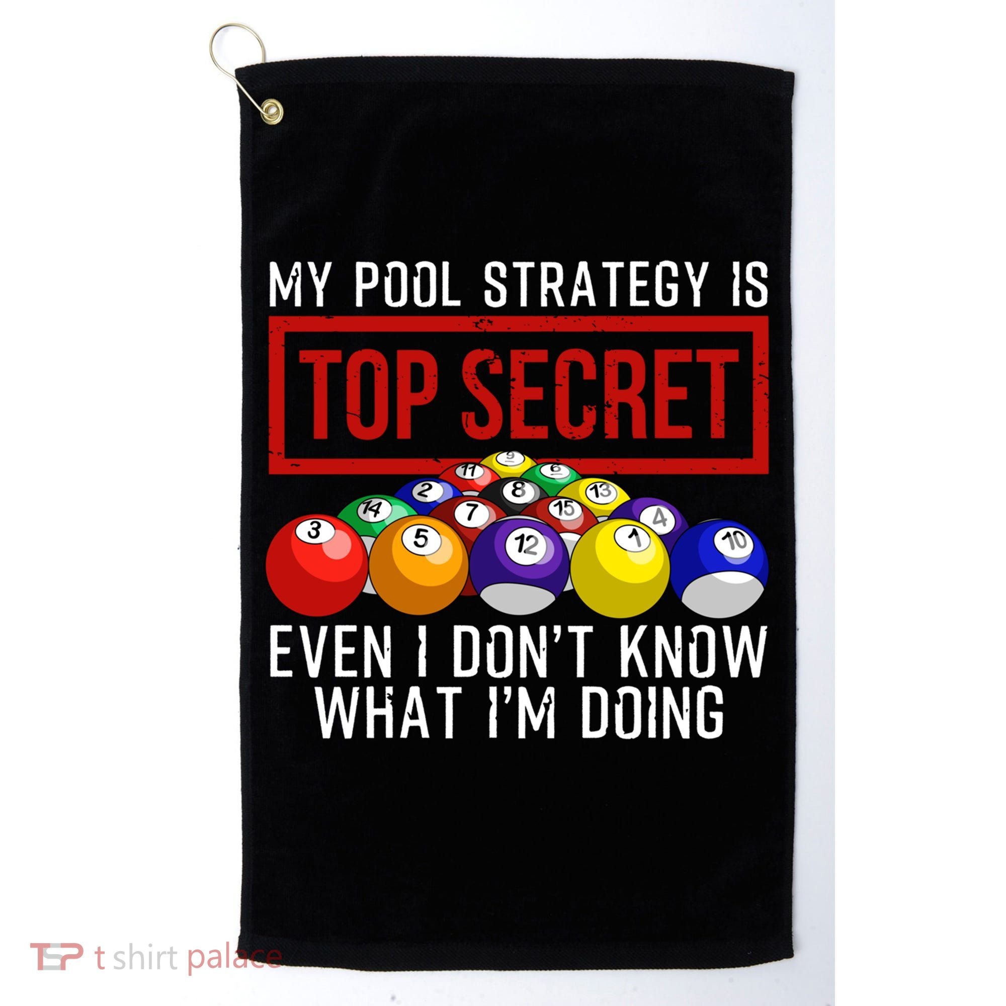 Funny Pool Player Billiards Gift For Men Women Game Play Gift Golf Towel
