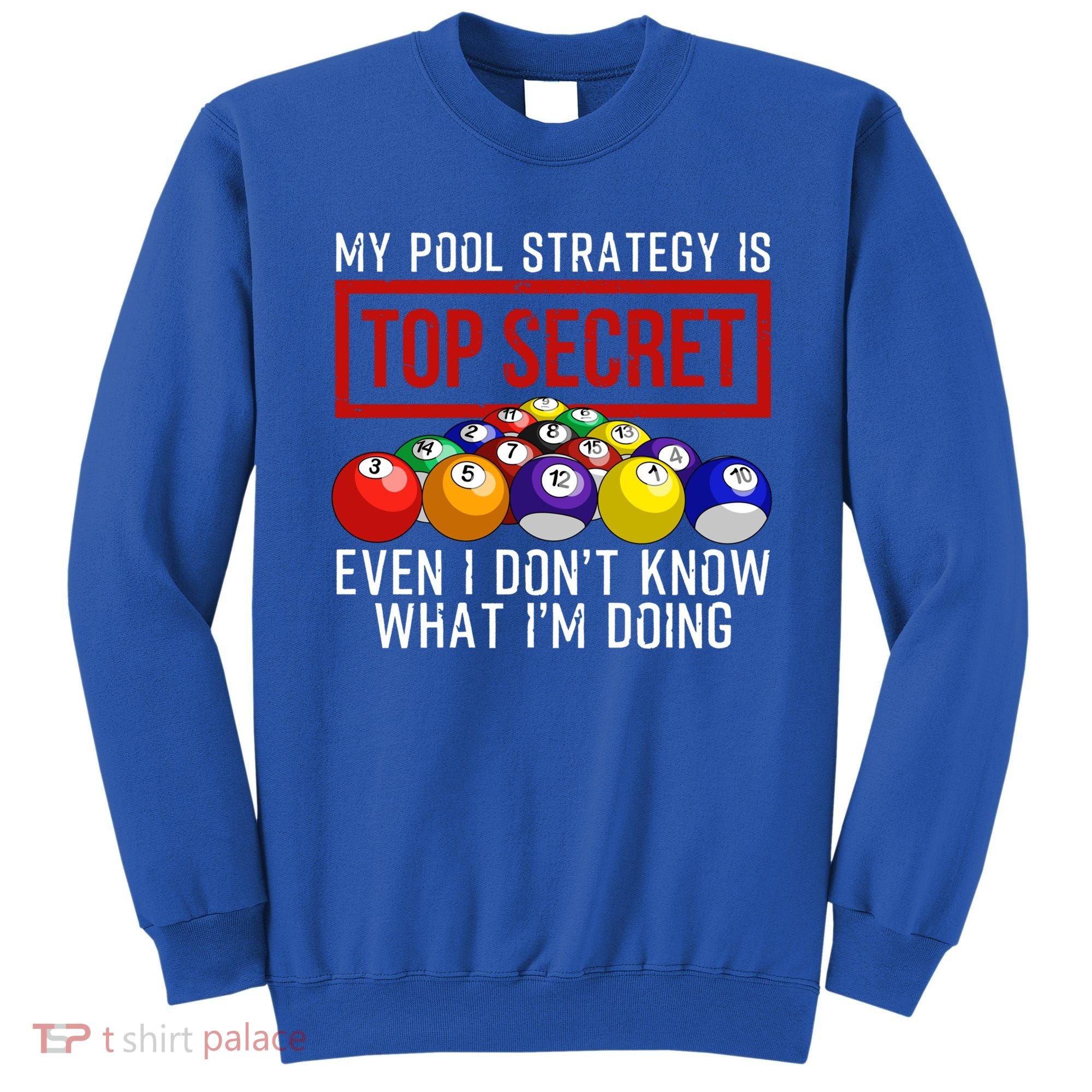 Funny Pool Player Billiards Gift For Men Women Game Play Gift Sweatshirt