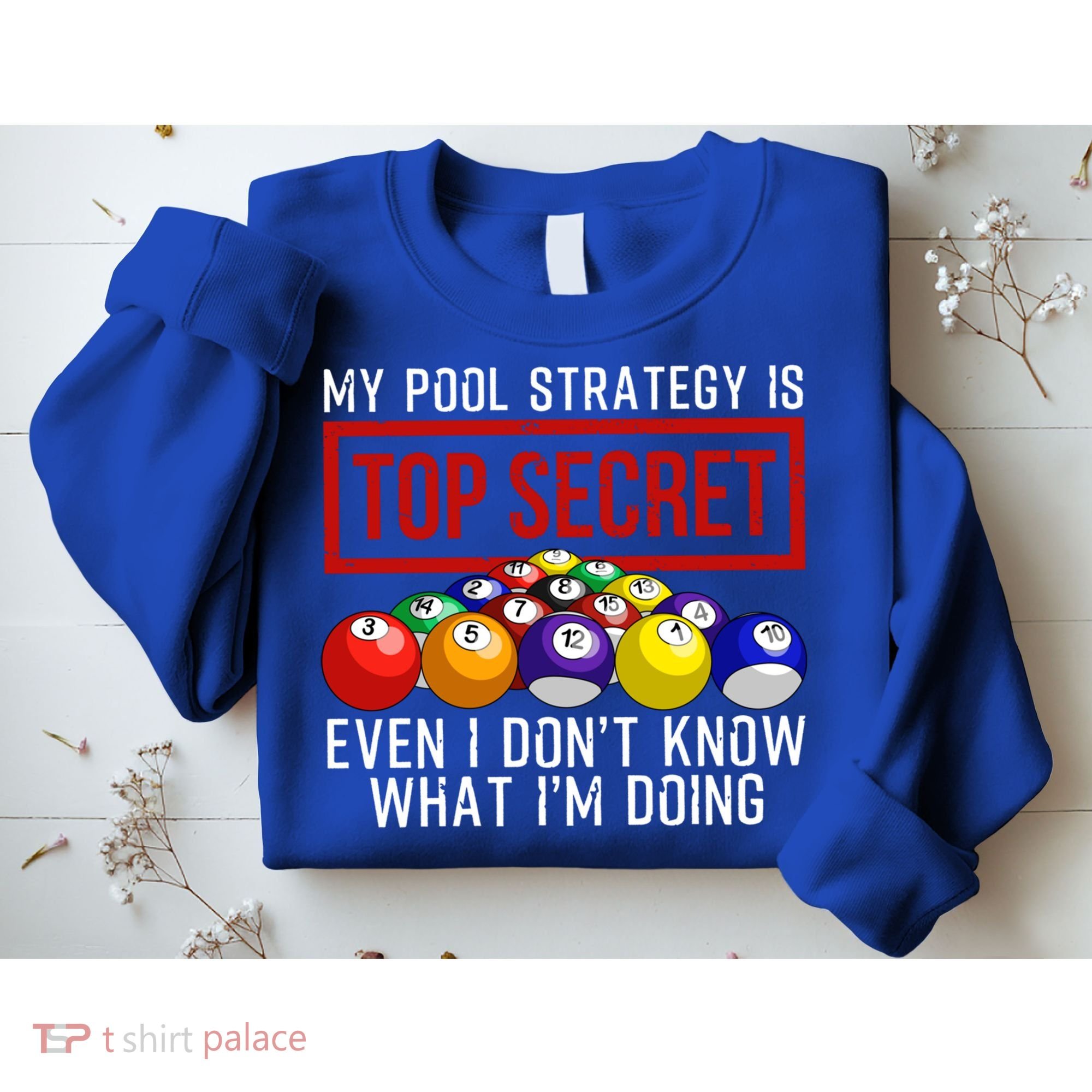 Funny Pool Player Billiards Gift For Men Women Game Play Gift Sweatshirt