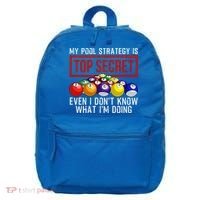 Funny Pool Player Billiards Gift For Men Women Game Play Gift 16 in Basic Backpack thumb 0
