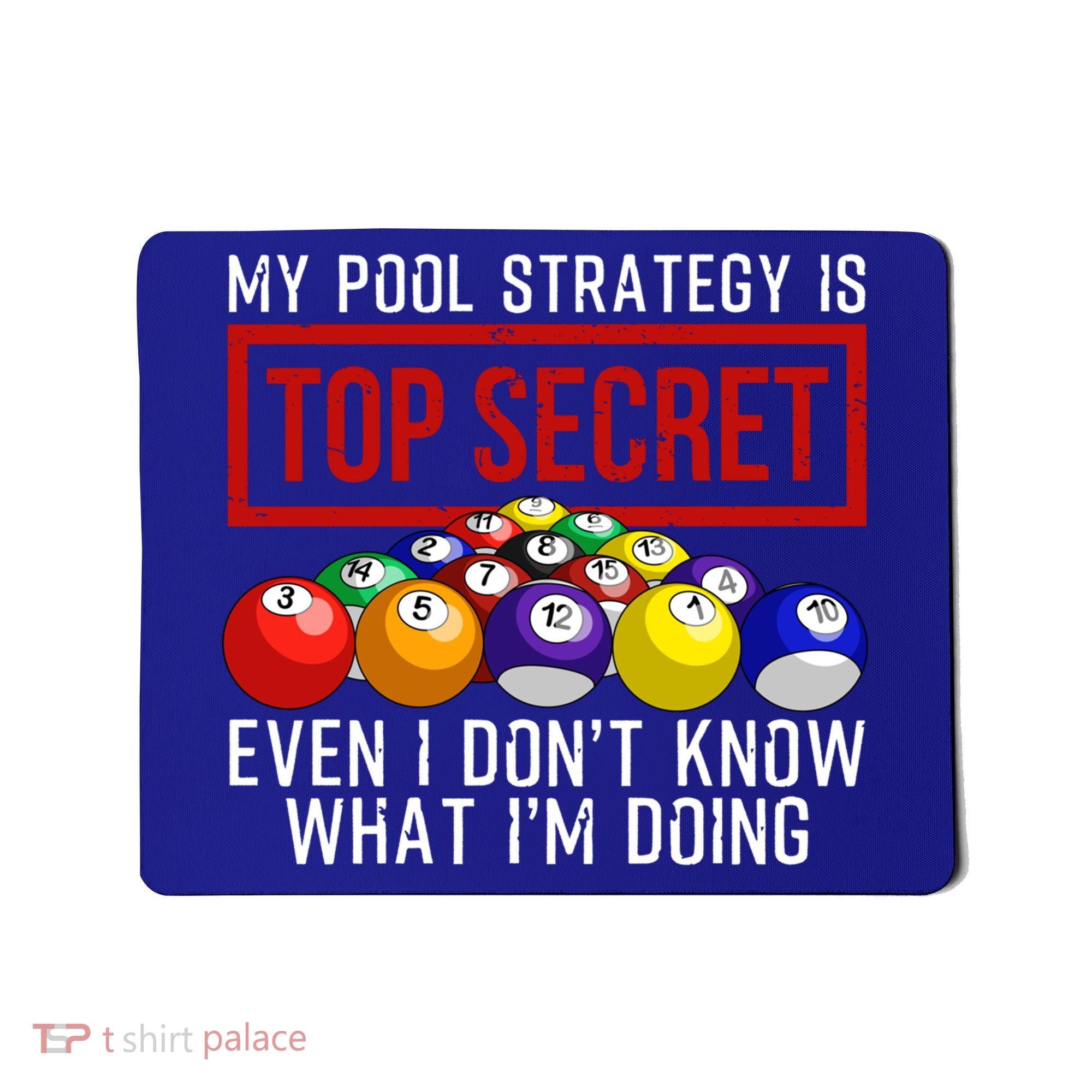 Funny Pool Player Billiards Gift For Men Women Game Play Gift Mousepad