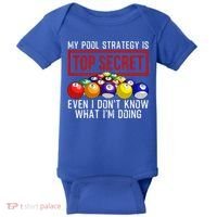 Funny Pool Player Billiards Gift For Men Women Game Play Gift Baby Bodysuit thumb 0