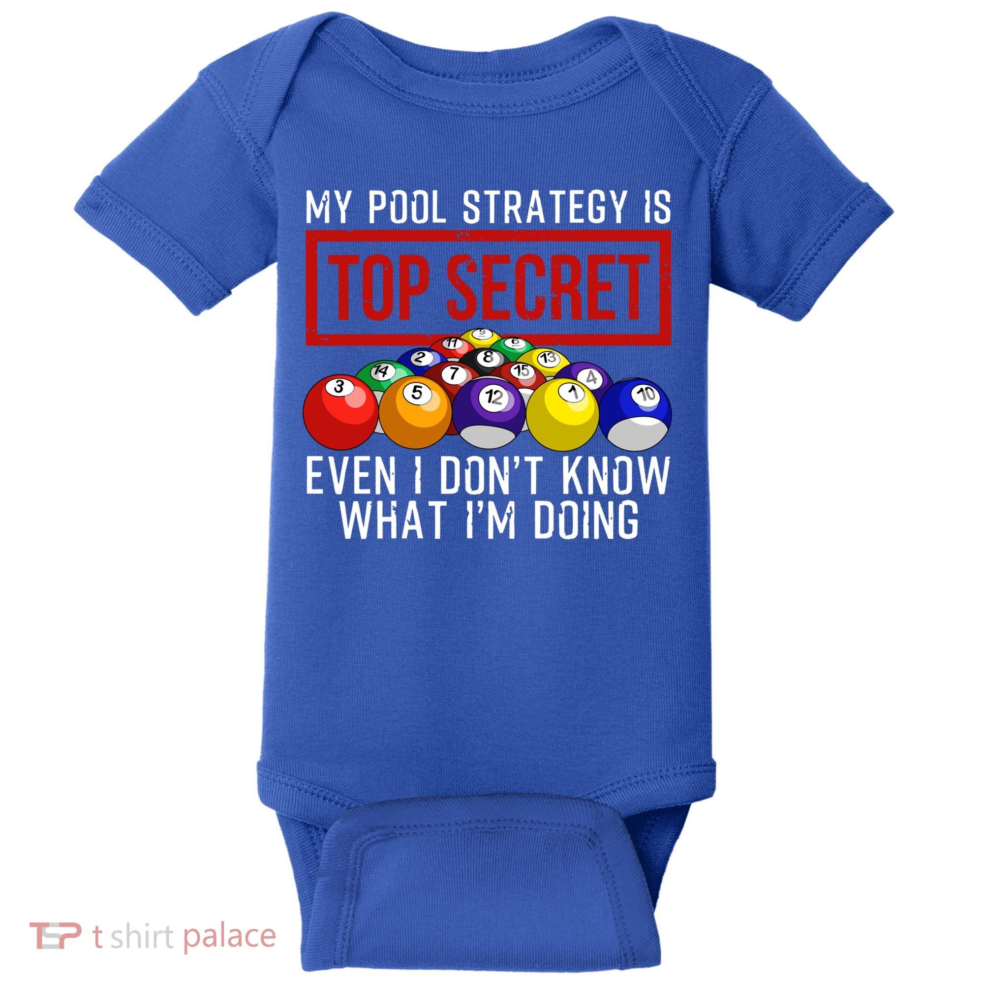 Funny Pool Player Billiards Gift For Men Women Game Play Gift Baby Bodysuit