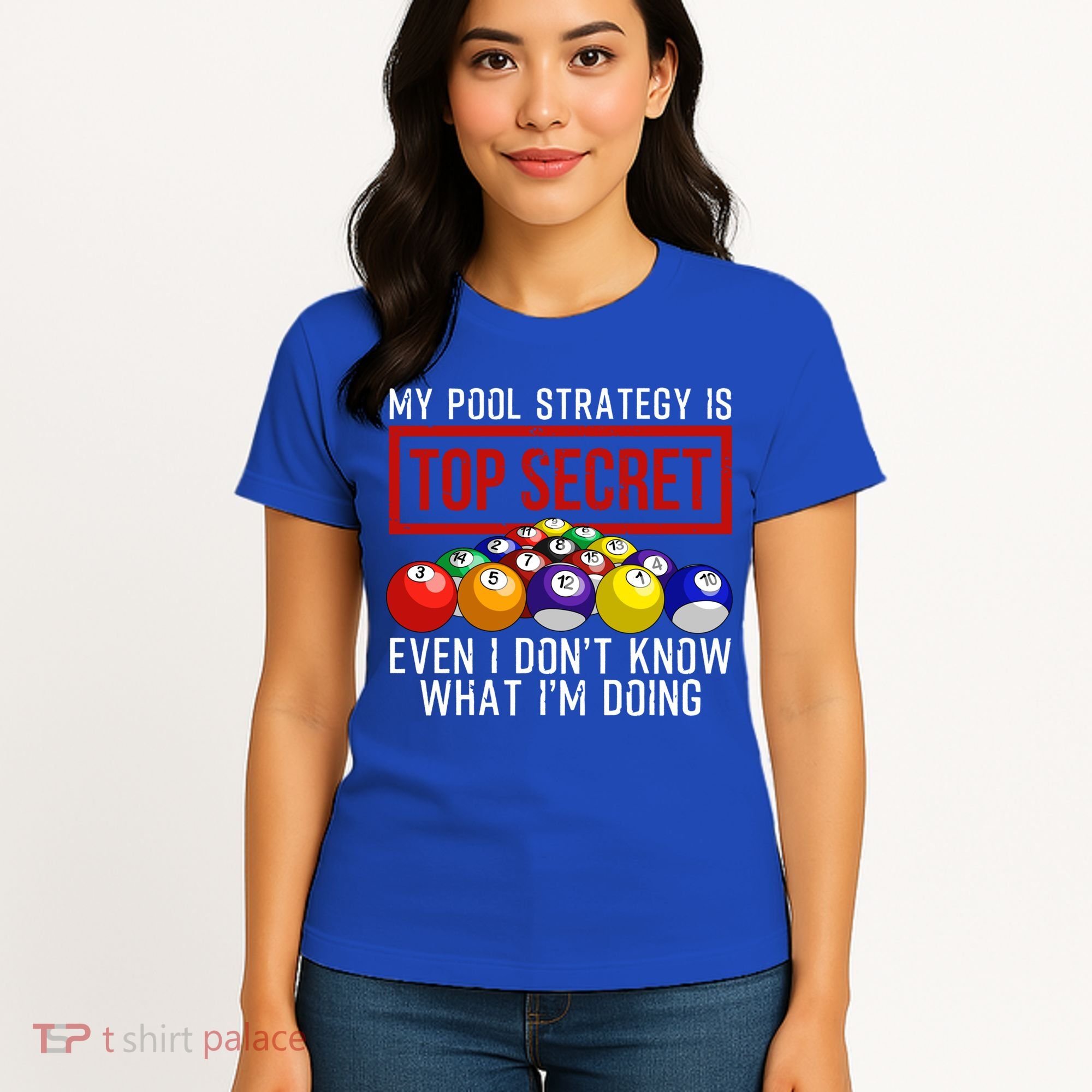 Funny Pool Player Billiards Gift For Men Women Game Play Gift Women's T-Shirt