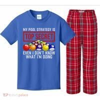Funny Pool Player Billiards Gift For Men Women Game Play Gift Kids Plaid Pajama Set thumb 0