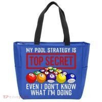 Funny Pool Player Billiards Gift For Men Women Game Play Gift Tote Bag thumb 0