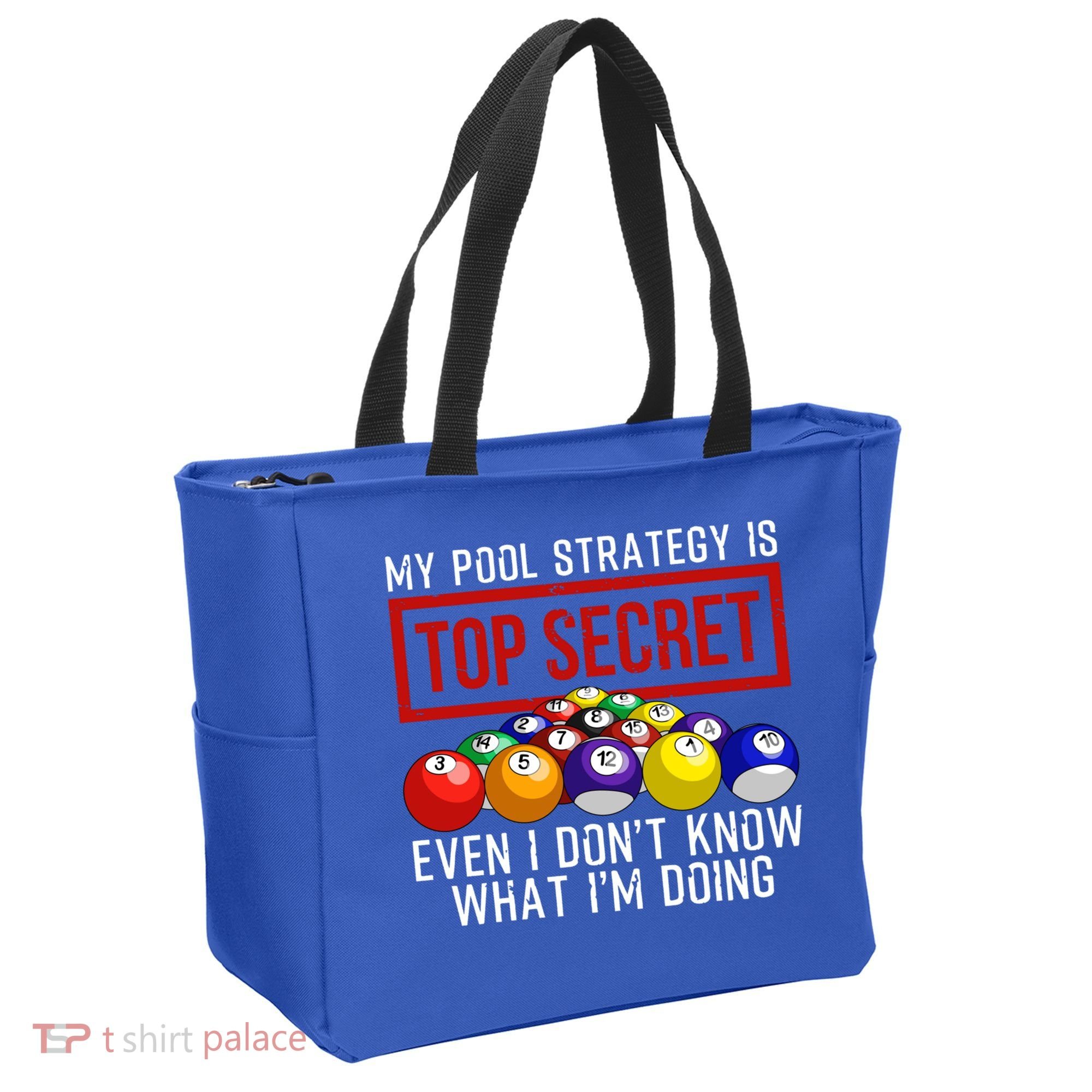 Funny Pool Player Billiards Gift For Men Women Game Play Gift Tote Bag
