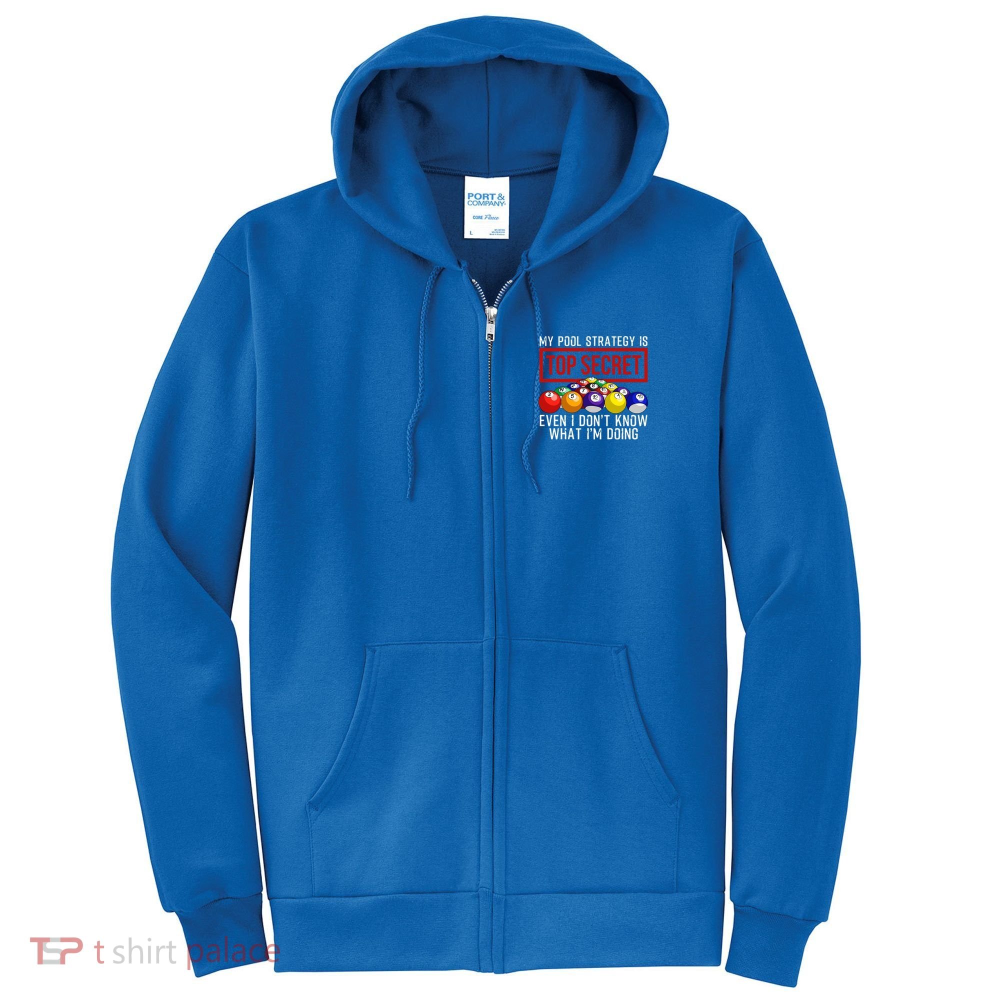 Funny Pool Player Billiards Gift For Men Women Game Play Gift Full Zip Hoodie
