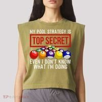 Funny Pool Player Billiards Gift For Men Women Game Play Gift Garment-Dyed Women's Muscle Tee thumb 2