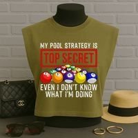 Funny Pool Player Billiards Gift For Men Women Game Play Gift Garment-Dyed Women's Muscle Tee thumb 3
