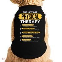 Funny PT Physical Therapy Gift Therapist Month TShirt Doggie Tank thumb 0