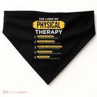 Funny PT Physical Therapy Gift Therapist Month TShirt USA-Made Doggie Bandana thumb 0