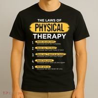 Funny PT Physical Therapy Gift Therapist Month TShirt T-Shirt thumb 3