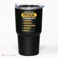 Funny PT Physical Therapy Gift Therapist Month TShirt Tumbler thumb 0