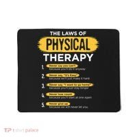 Funny PT Physical Therapy Gift Therapist Month TShirt Mousepad thumb 0