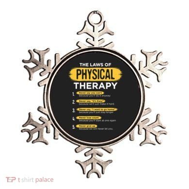 Funny PT Physical Therapy Gift Therapist Month TShirt Ornament