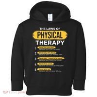 Funny PT Physical Therapy Gift Therapist Month TShirt Toddler Hoodie thumb 0