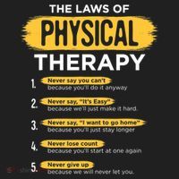 Funny PT Physical Therapy Gift Therapist Month TShirt Golf Towel thumb 3
