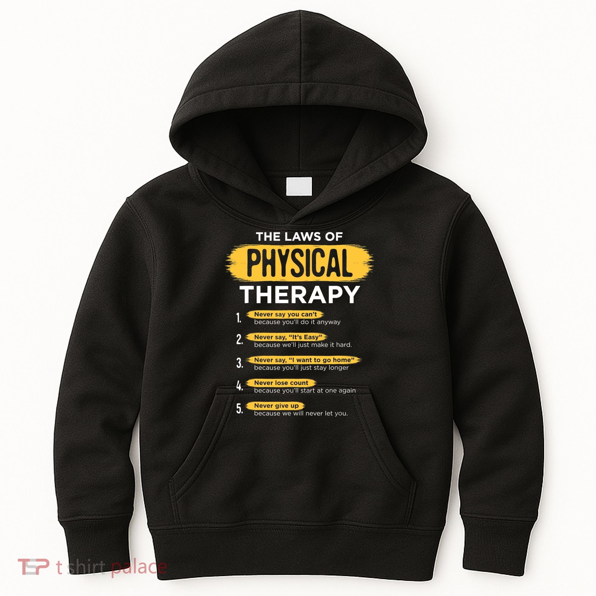 Funny PT Physical Therapy Gift Therapist Month TShirt Kids Hoodie