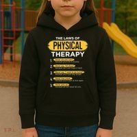 Funny PT Physical Therapy Gift Therapist Month TShirt Kids Hoodie thumb 3