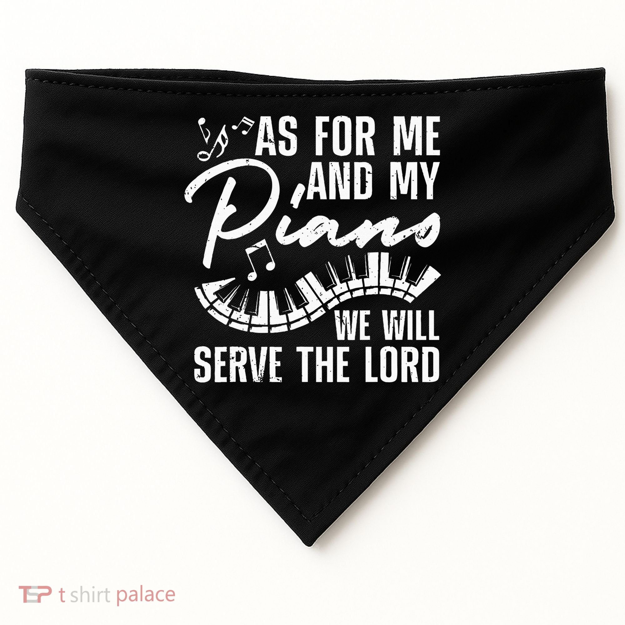 Funny Piano Player Art Pianist Piano Teacher USA-Made Doggie Bandana