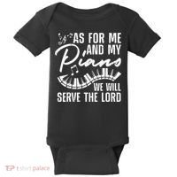 Funny Piano Player Art Pianist Piano Teacher Baby Bodysuit thumb 0