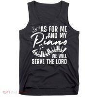 Funny Piano Player Art Pianist Piano Teacher Tank Top thumb 0