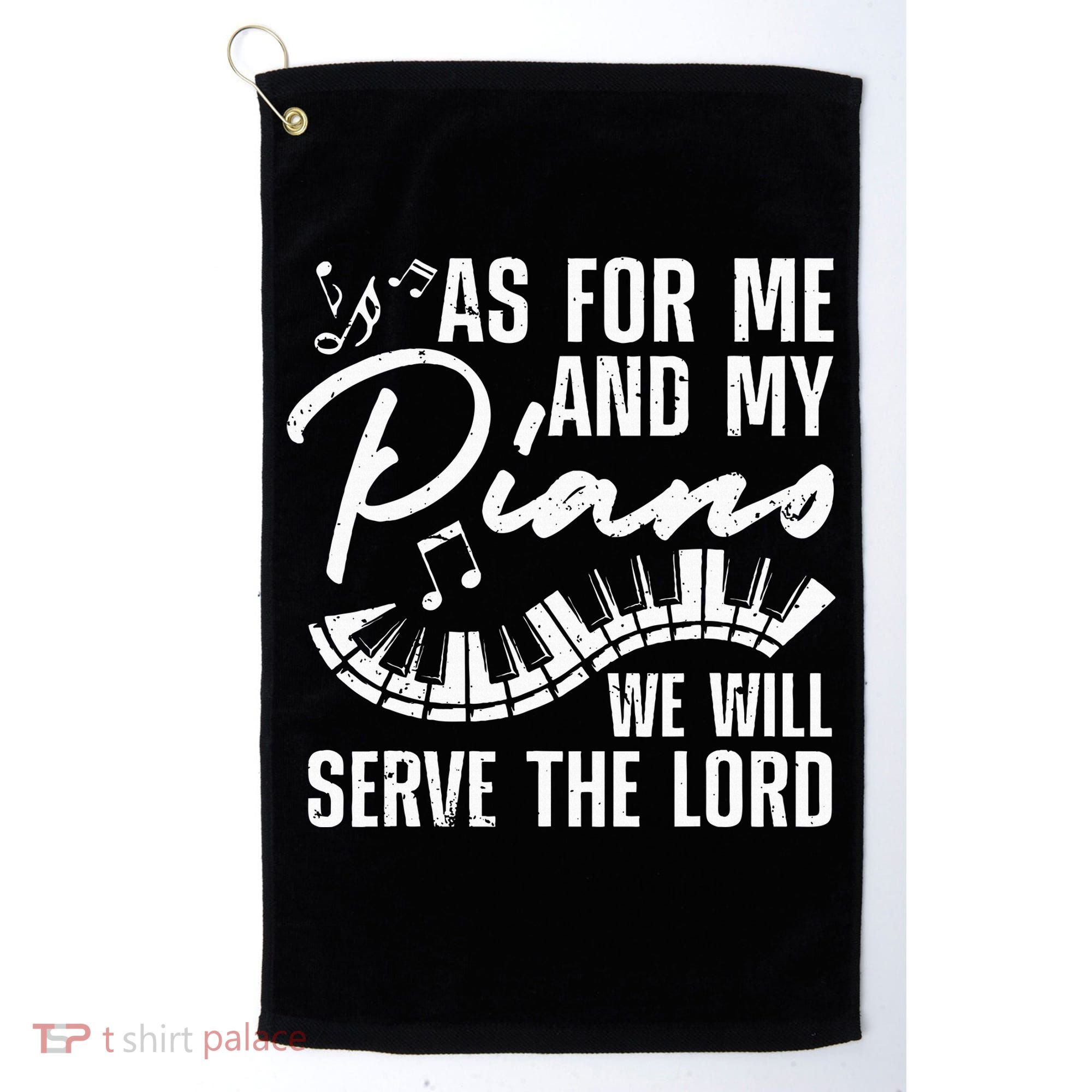 Funny Piano Player Art Pianist Piano Teacher Golf Towel