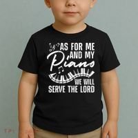 Funny Piano Player Art Pianist Piano Teacher Toddler T-Shirt thumb 2