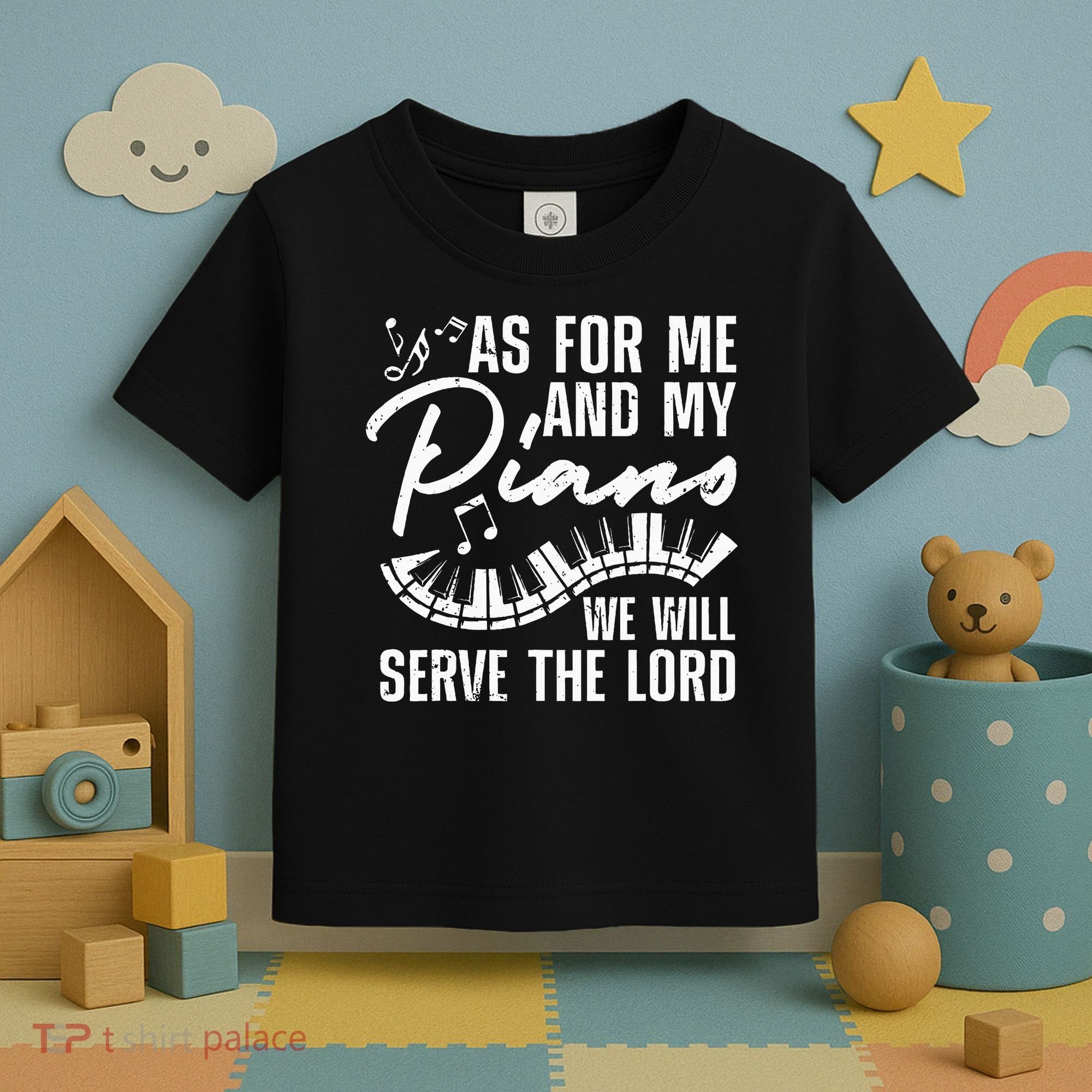 Funny Piano Player Art Pianist Piano Teacher Toddler T-Shirt