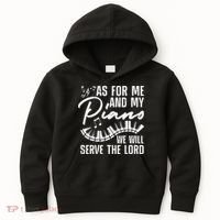 Funny Piano Player Art Pianist Piano Teacher Kids Hoodie thumb 0