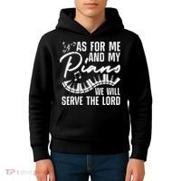 Funny Piano Player Art Pianist Piano Teacher Kids Hoodie thumb 4