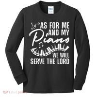Funny Piano Player Art Pianist Piano Teacher Kids Long Sleeve Shirt thumb 0