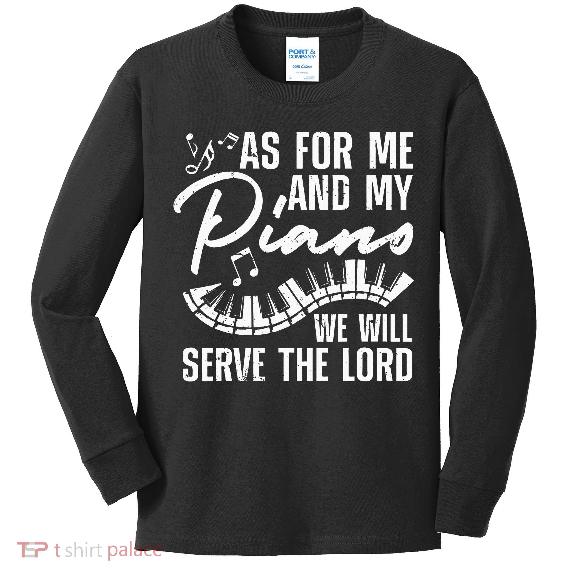 Funny Piano Player Art Pianist Piano Teacher Kids Long Sleeve Shirt