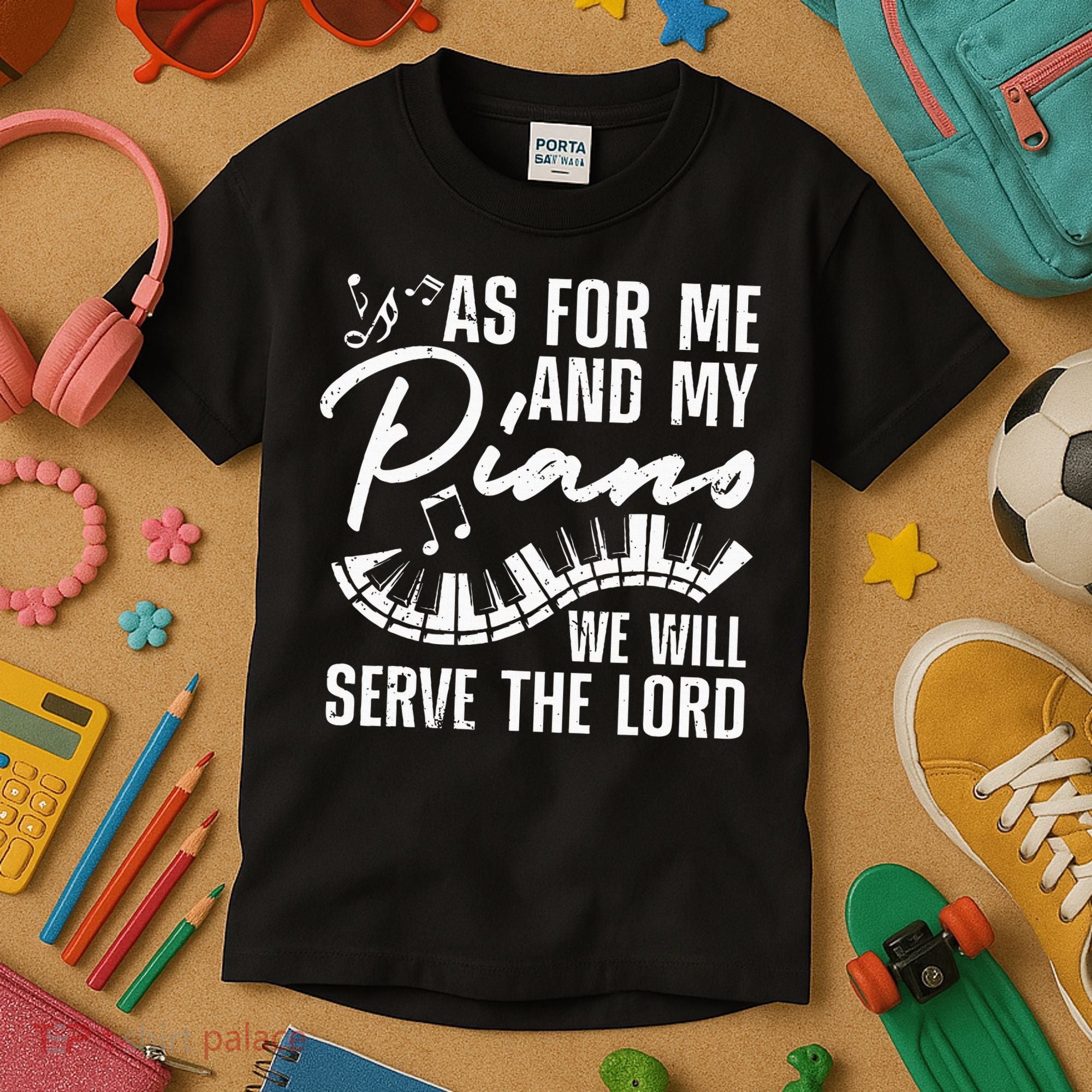 Funny Piano Player Art Pianist Piano Teacher Kids T-Shirt