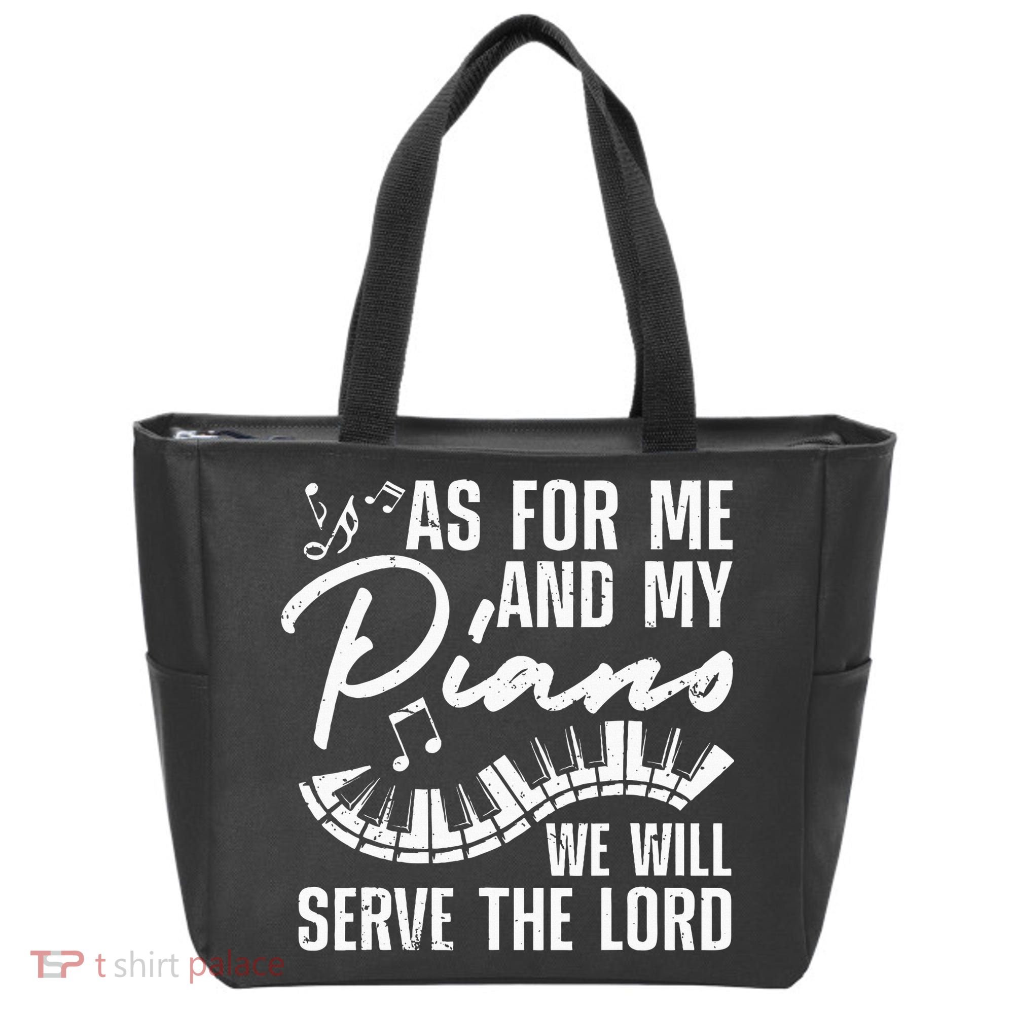 Funny Piano Player Art Pianist Piano Teacher Tote Bag