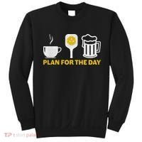 Funny Pickleball Plan For The Day Pickleball Paddle Sweatshirt thumb 0
