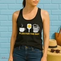 Funny Pickleball Plan For The Day Pickleball Paddle Women's Tank Top thumb 2
