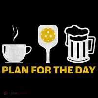 Funny Pickleball Plan For The Day Pickleball Paddle Toddler Hoodie thumb 2