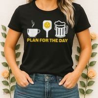 Funny Pickleball Plan For The Day Pickleball Paddle Women's T-Shirt thumb 2